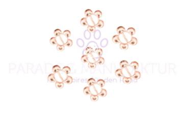 Blume mit Steg (Rosegold)