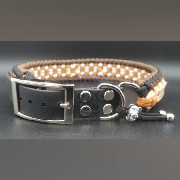 Halsband Bennos Happiness, Modell "Mustard"  Gr. 46 (verstellbar + 4cm) - inkl. Verbinder
