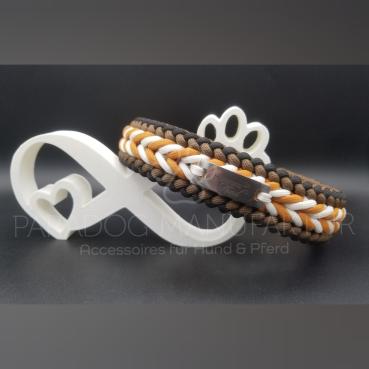 Halsband Bennos Happiness, Modell "Mustard" Gr. 46 (verstellbar + 4cm) - inkl. Verbinder