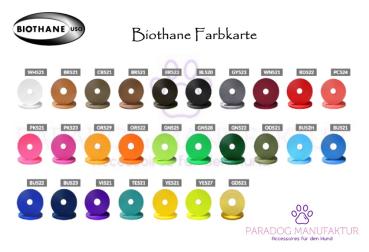 1,20m Bi-Colour Führleine mit Handschlaufe, Fb. Apricot / Dark Brown - 9mm