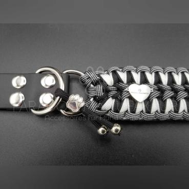 Halsband Helmy´s First, Modell "Black&White" Gr. 37 (verstellbar + 4cm)