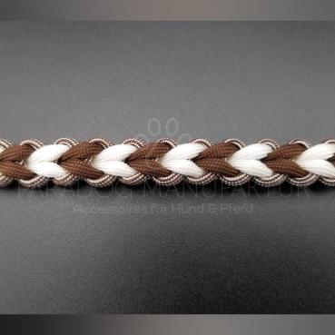 Leine „Herzerl", White&Walnut - 2m / 3-fach verstellbar