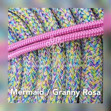 ***Sonderedition Mermaid*** - Knotenhalfter Set - "4/Kn Signal - Knotenhalfter mit 4 Knoten" & 4,20 m Lead-Rope