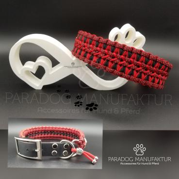 Halsband/Leinen - Set "First Black&Red"